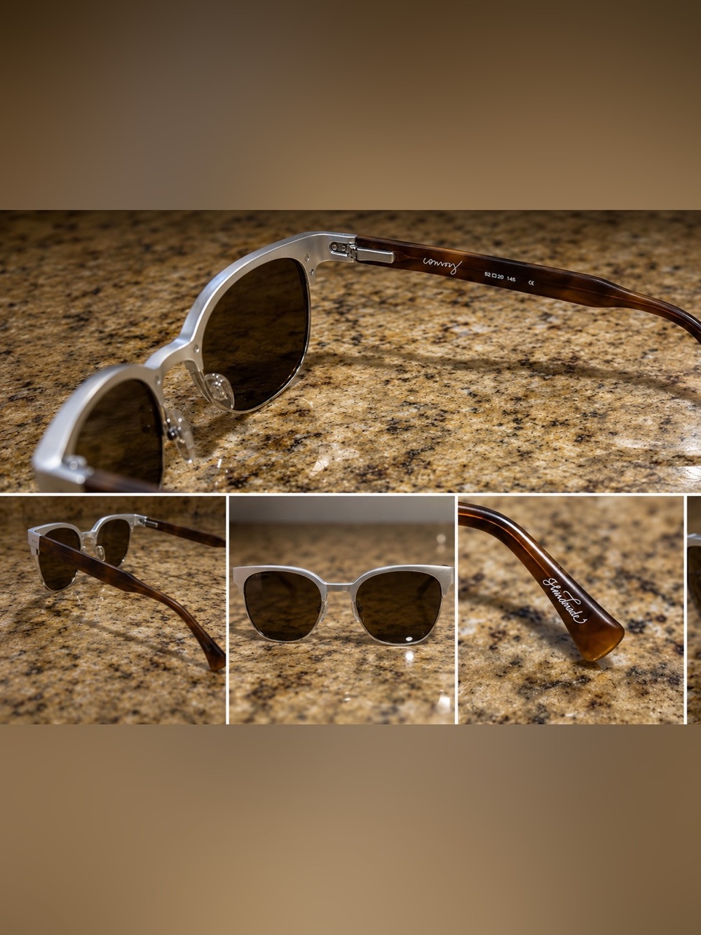 !!DEAL!! RAEN Silver Frame Brown Lens Sunglasses